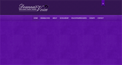 Desktop Screenshot of deannasvoice.org